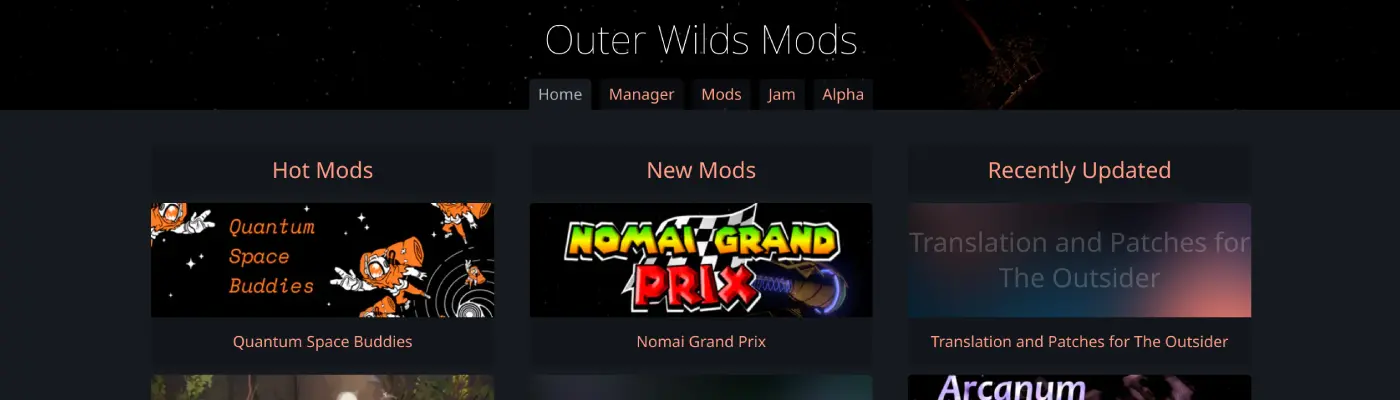 Outer Wilds Mods Website